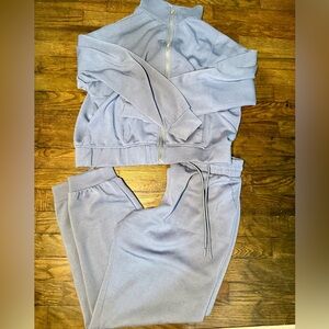 Women's Light Lavender Zip Jacket & Jogger Set